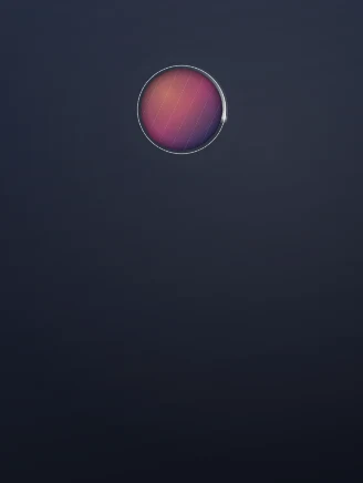 Halo visualizer preset: One slow light travelling a thin ring. Calm enough for an interview.