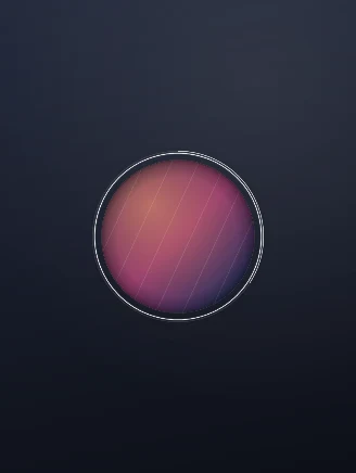 Minimal Ring visualizer preset: A thin ring and your mark. Clean enough for anything.