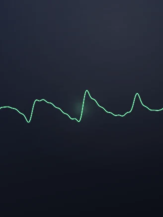 Oscilloscope visualizer preset: A single line that moves with the sound. Nothing else.